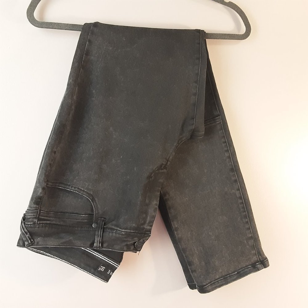 one 5 one Black Stretch Mid-rise Skinny Jeans | 14